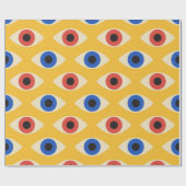 Abstraktes geometrisches modernes gewagtes Böser-B Geschenkpapier (Flach)