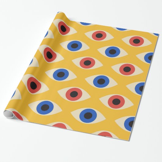 Abstraktes geometrisches modernes gewagtes Böser-B Geschenkpapier (Ungerollt)