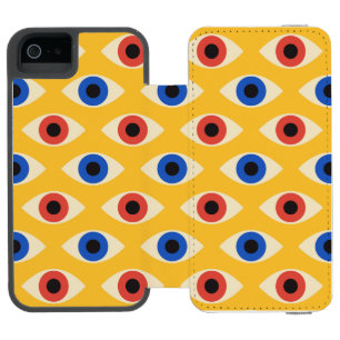 Abstraktes geometrisches modernes gewagtes Böser-B Incipio Watson™ iPhone 5 Geldbörsen Hülle