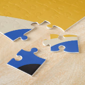 Abstraktes geometrisches modernes gewagtes Böser-B Puzzle (Seite)