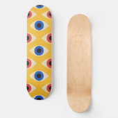 Abstraktes geometrisches modernes gewagtes Böser-B Skateboard (Vorderseite)
