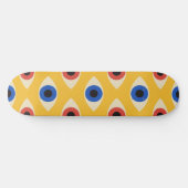 Abstraktes geometrisches modernes gewagtes Böser-B Skateboard (Horizontal)