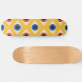 Abstraktes geometrisches modernes gewagtes Böser-B Skateboard (Horizontal)