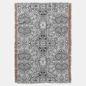 Abstraktes geometrisches, modernes Muster in Schwa Decke (Vorderseite Vertikal)