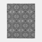 Abstraktes geometrisches, modernes Muster in Schwa Fleecedecke (Vorderseite)