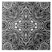 Abstraktes geometrisches, modernes Muster in Schwa Fliese (Vorderseite)