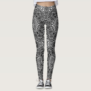 Abstraktes geometrisches, modernes Muster in Schwa Leggings