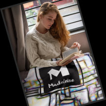 Abstraktes geometrisches Monogramm für Wasserfarbe