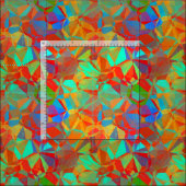 Abstraktes geometrisches Mosaikmuster der Retro Stoff (Kachel)
