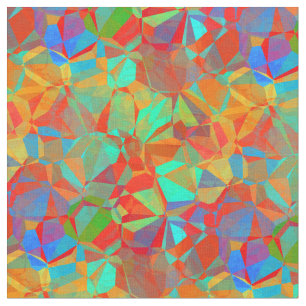 Abstraktes geometrisches Mosaikmuster der Retro Stoff