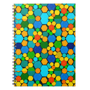 Abstraktes geometrisches Mosaikmuster Notizblock