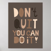 Abstraktes geometrisches Motivierend Poster aus de (Vorne)