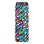 Abstraktes geometrisches Muster14 Thermosbecher (Rückseite)