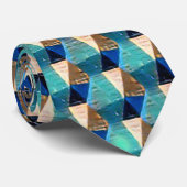 Abstraktes geometrisches Muster 1192 - Krawatte de (Gerollt)