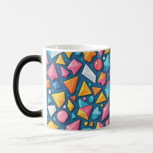 Abstraktes geometrisches Muster 16 - Kaffee-Tasse Verwandlungstasse (Links)
