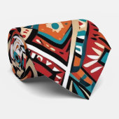 Abstraktes geometrisches Muster 19 - Krawatte der (Gerollt)