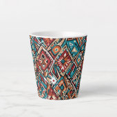 Abstraktes geometrisches Muster 19 - Latte-Tasse Milchtasse (Vorderseite)