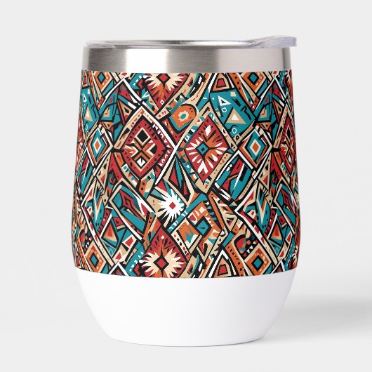 Abstraktes geometrisches Muster 19 - Wasserflasche (Links)