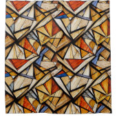 Abstraktes geometrisches Muster 20 - Duschvorhang (Vorderseite)