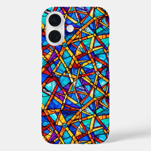 Abstraktes geometrisches Muster 22 - iPhone Case (Rückseite)