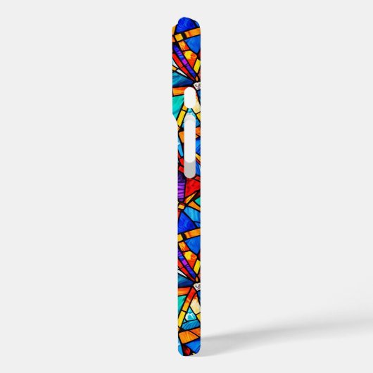 Abstraktes geometrisches Muster 22 - iPhone Case (Rückseite / Links)