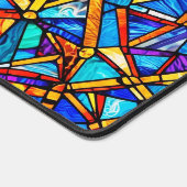 Abstraktes geometrisches Muster 22 - Schreibtischm Schreibtischunterlage (Ecke)