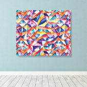 Abstraktes geometrisches Muster 23 - Canvas Print Leinwanddruck (Insitu (Holzboden))