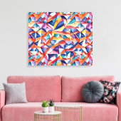 Abstraktes geometrisches Muster 23 - Canvas Print Leinwanddruck (Insitu (Wohnzimmer))