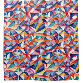 Abstraktes geometrisches Muster 23 - Duschvorhang