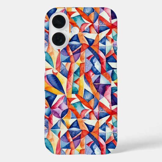 Abstraktes geometrisches Muster 23 - iPhone Case (Rückseite)