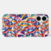Abstraktes geometrisches Muster 23 - iPhone Case (Rückseite (Horizontal))