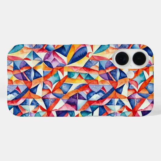 Abstraktes geometrisches Muster 23 - iPhone Case (Rückseite (Horizontal))