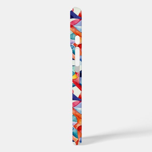 Abstraktes geometrisches Muster 23 - iPhone Case (Rückseite / Links)