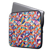 Abstraktes geometrisches Muster 23 - Laptop-Sieb Laptopschutzhülle (Vorderseite Links)