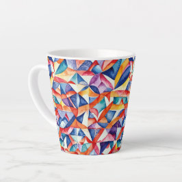 Abstraktes geometrisches Muster 23 - Latte Tasse