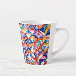 Abstraktes geometrisches Muster 23 - Latte Tasse