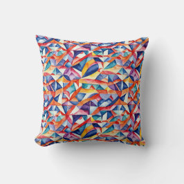Abstraktes geometrisches Muster 23 - Sitzkissen Kissen