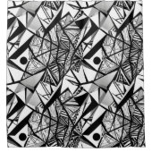 Abstraktes geometrisches Muster 24 - Duschvorhang (Vorderseite)