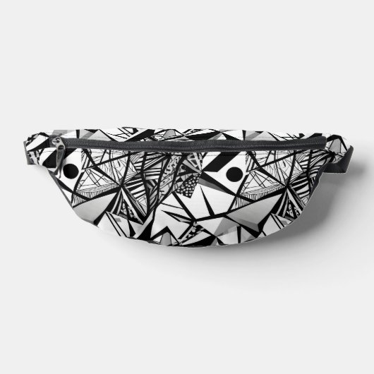 Abstraktes geometrisches Muster 24 - Fanny Pack Bauchtasche (Ablage )