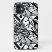 Abstraktes geometrisches Muster 24 - iPhone Case (Rückseite)
