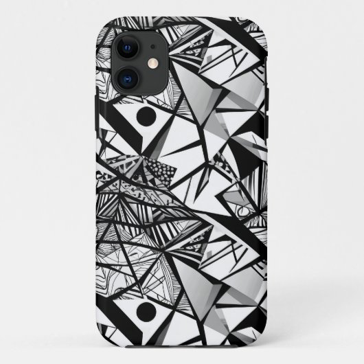 Abstraktes geometrisches Muster 24 - iPhone Case (Rückseite)
