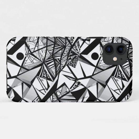 Abstraktes geometrisches Muster 24 - iPhone Case (Rückseite (Horizontal))