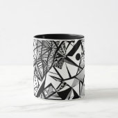 Abstraktes geometrisches Muster 24 - Kaffee-Tasse Tasse (Zentrum)