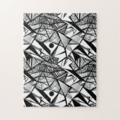 Abstraktes geometrisches Muster 24 - Puzzle (Vertikal)