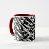 Abstraktes geometrisches Muster 30 - Kaffee-Tasse Tasse (Vorderseite Links)