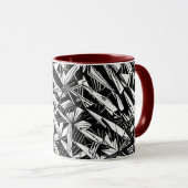 Abstraktes geometrisches Muster 30 - Kaffee-Tasse Tasse (VorderseiteRechts)