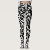 Abstraktes geometrisches Muster 30 - Leggings (Vorderseite)