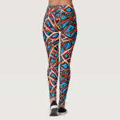 Abstraktes geometrisches Muster 31 - Leggings (Rückseite)