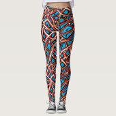 Abstraktes geometrisches Muster 31 - Leggings (Vorderseite)