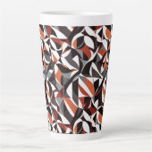 Abstraktes geometrisches Muster 32 - Latte-Tasse Milchtasse (Vorderseite)